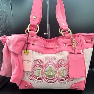 Juicy Couture Lovers Club Daydreamer Tote - Pink and Pink